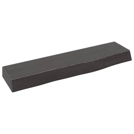 Półka, ciemnoszara, 40x10x4 cm, wykończone lite drewno dębowe Lumarko! - Hurtownia wielobranżowa Lumarko Tylko do końca tygodnia
